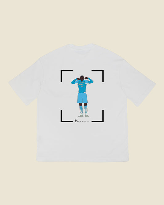 fodboldtrøje mario balotelli manchester city, hvid oversized t-shirt ryg