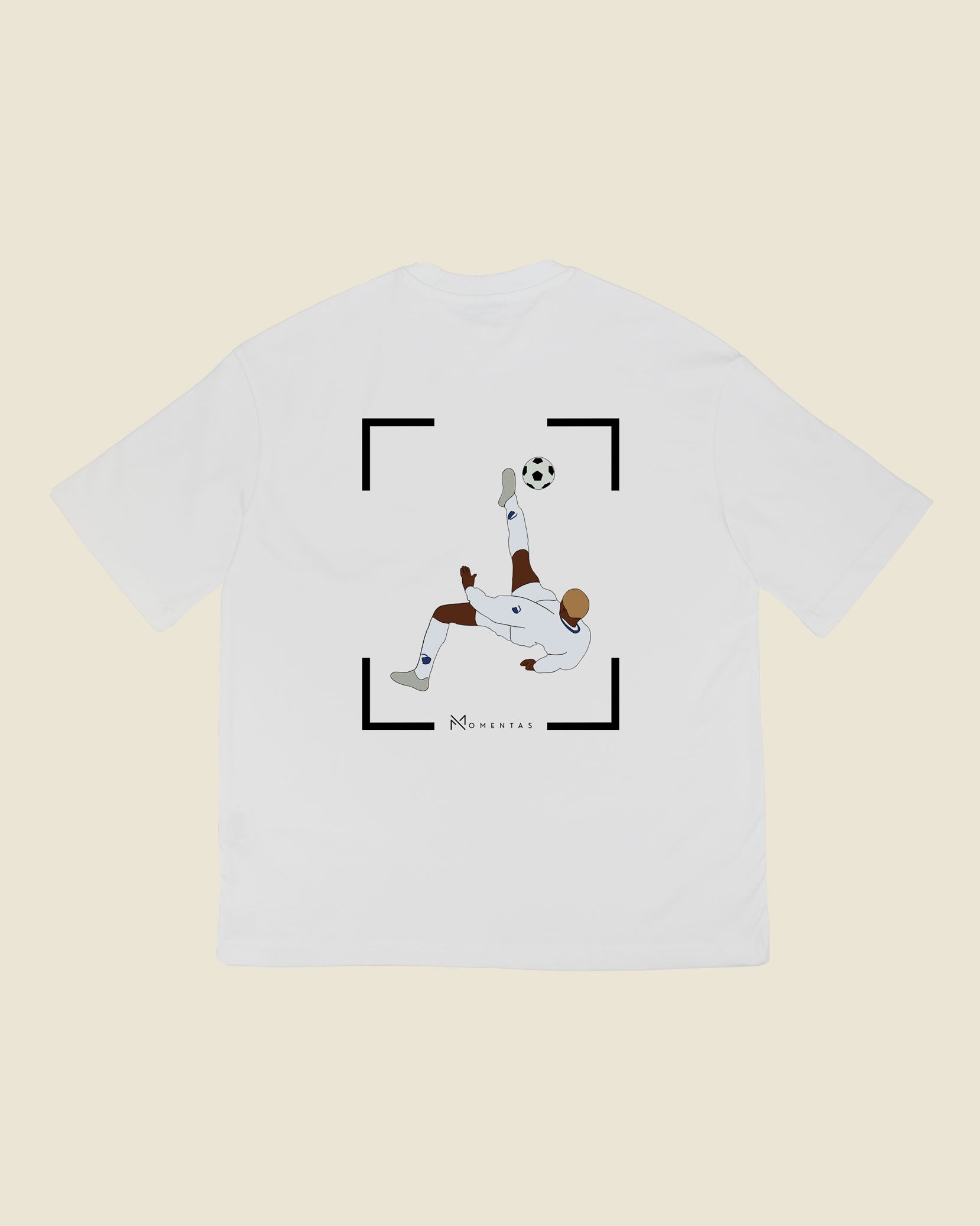 fodboldtrøje sibusiso zuma fc københavn, hvid oversized t-shirt ryg