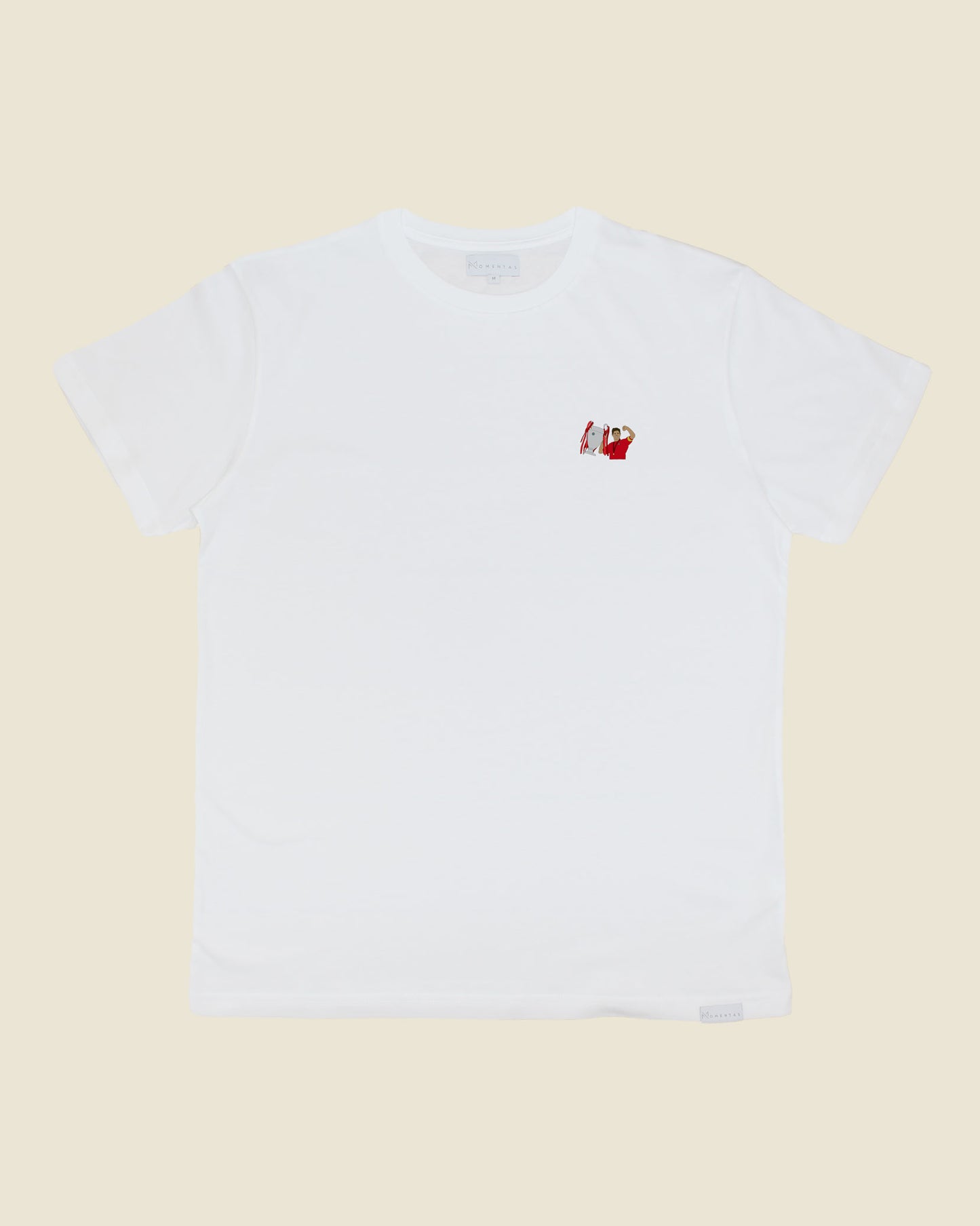 fodboldtrøje steven gerrard liverpool, hvid t-shirt front