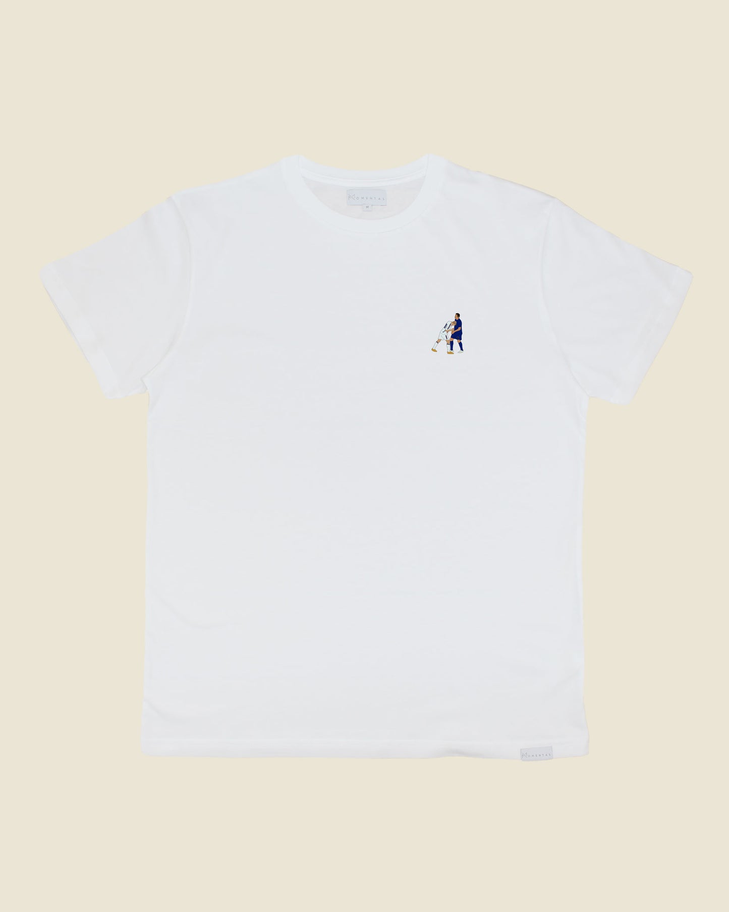 fodboldtrøje zinedine zidane frankrig, hvid t-shirt front