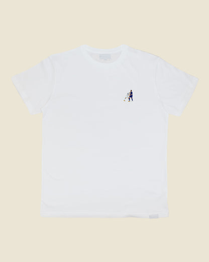 fodboldtrøje zinedine zidane frankrig, hvid t-shirt front