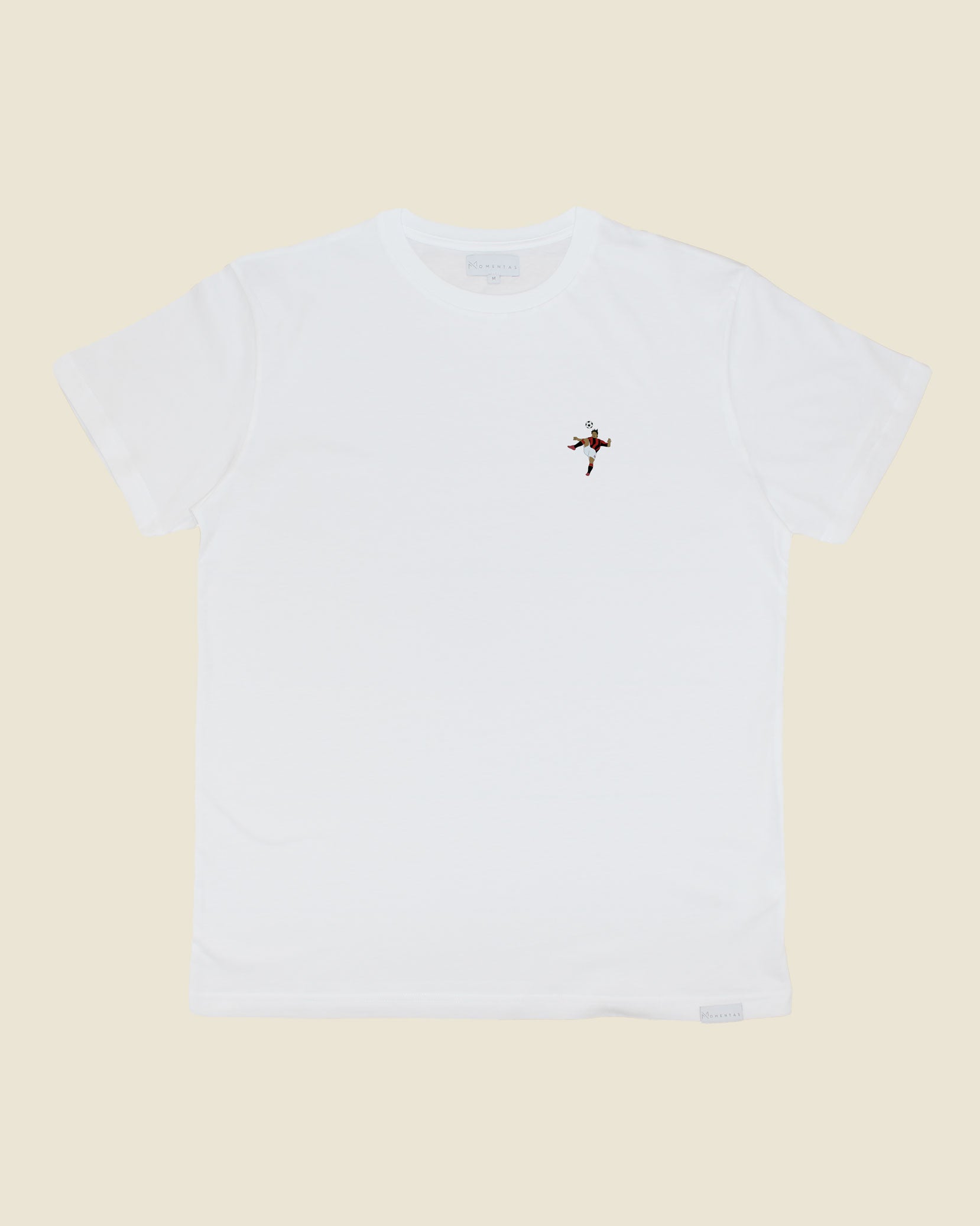 fodboldtrøje zlatan ibrahimovic ac milan, hvid t-shirt front