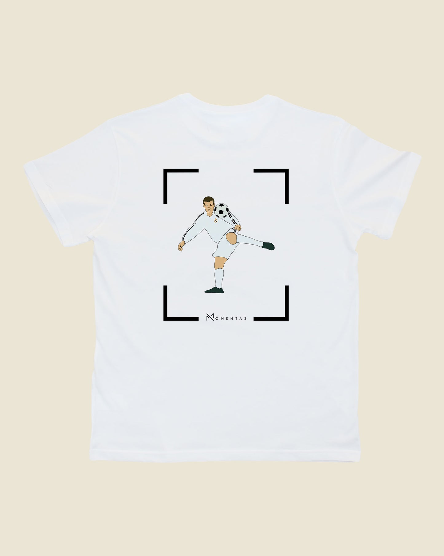 fodboldtrøje zinedine zidane real madrid, hvid t-shirt ryg