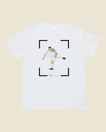 fodboldtrøje zinedine zidane real madrid, hvid t-shirt ryg