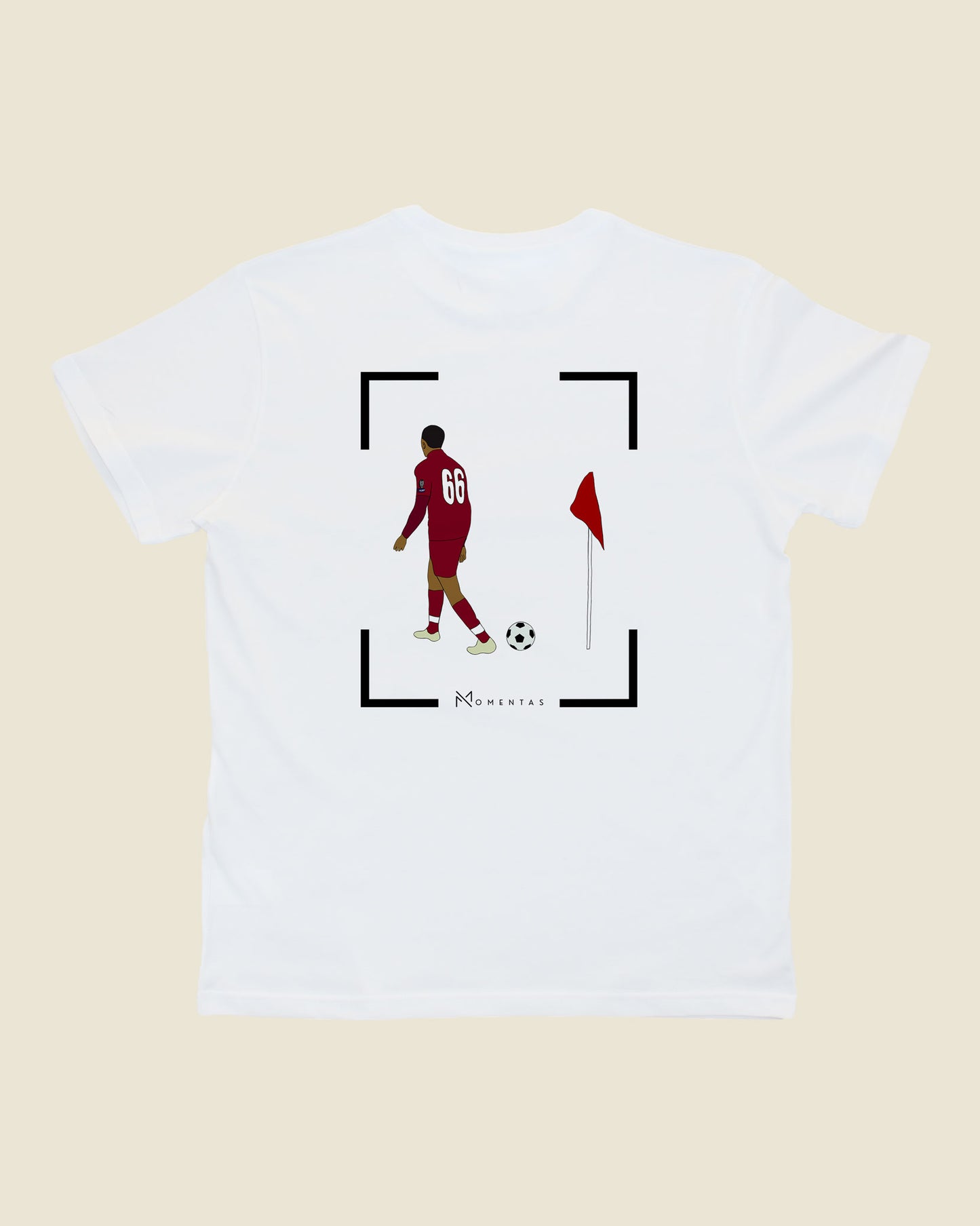 fodboldtrøje trent alexander-arnold liverpool, hvid t-shirt ryg