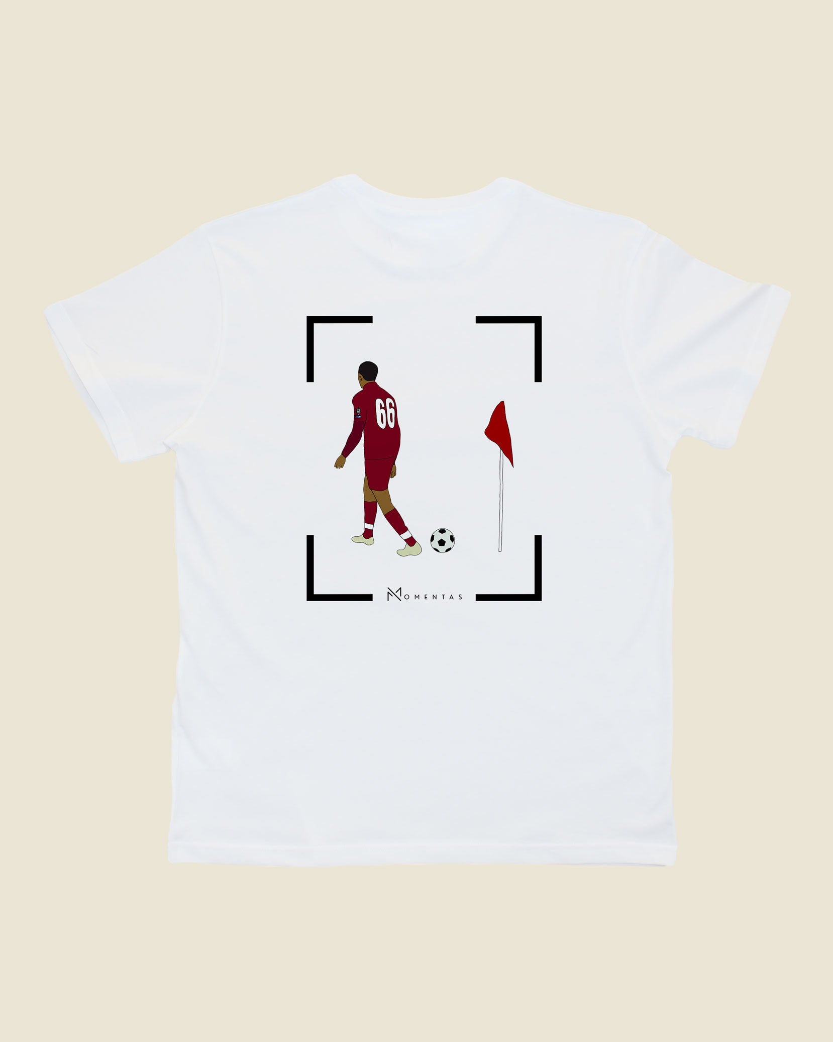 fodboldtrøje trent alexander-arnold liverpool, hvid t-shirt ryg