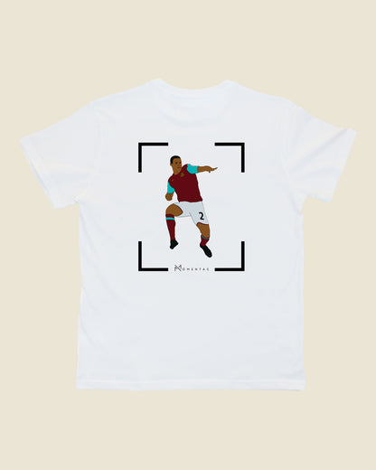fodboldtrøje winston reid west ham, hvid t-shirt ryg