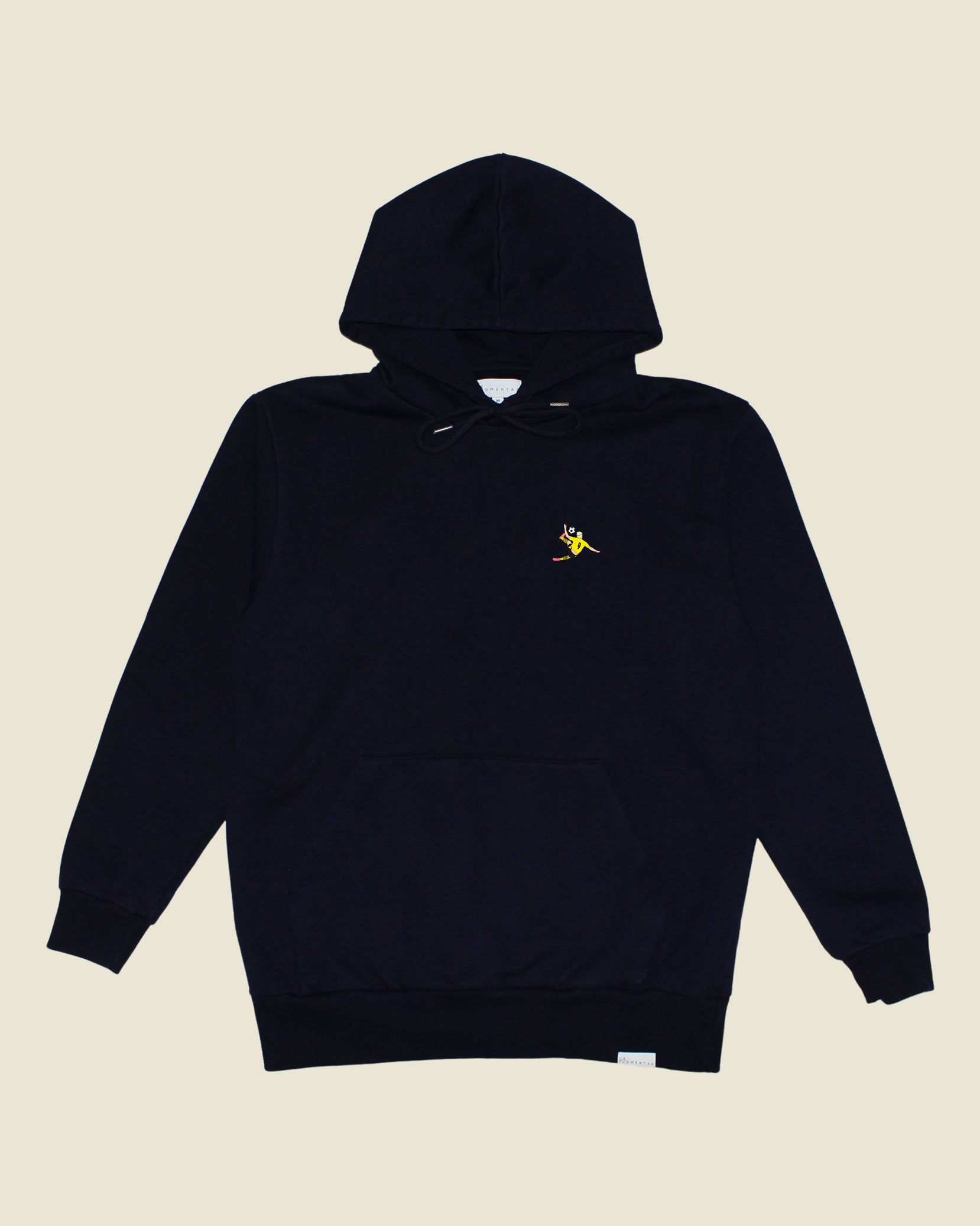 fodboldtrøje erling haaland dortmund, navyblå hoodie front 