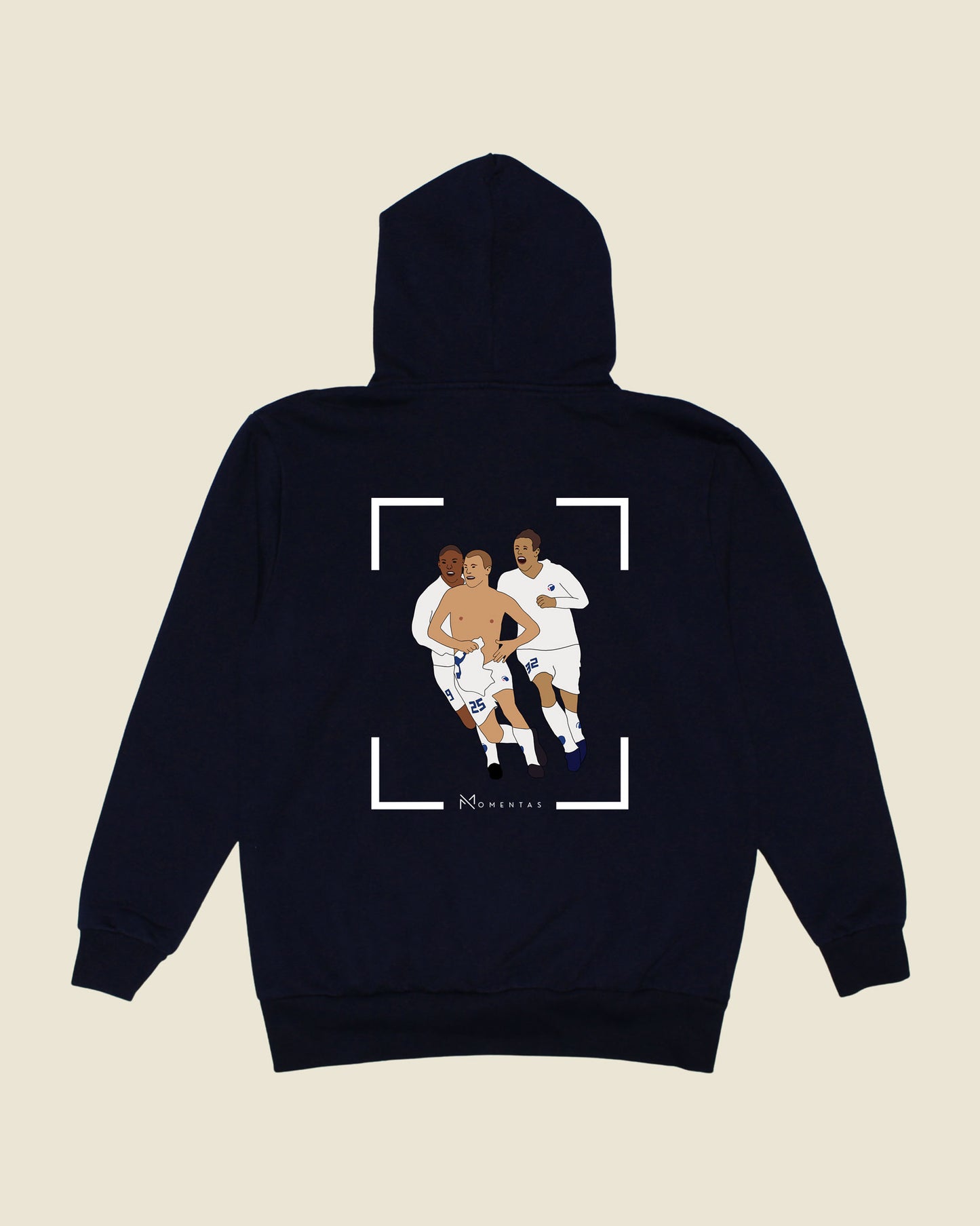 fodboldtrøje hjalte nørregaard fc københavn, navyblå hoodie ryg