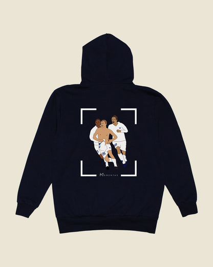 fodboldtrøje hjalte nørregaard fc københavn, navyblå hoodie ryg