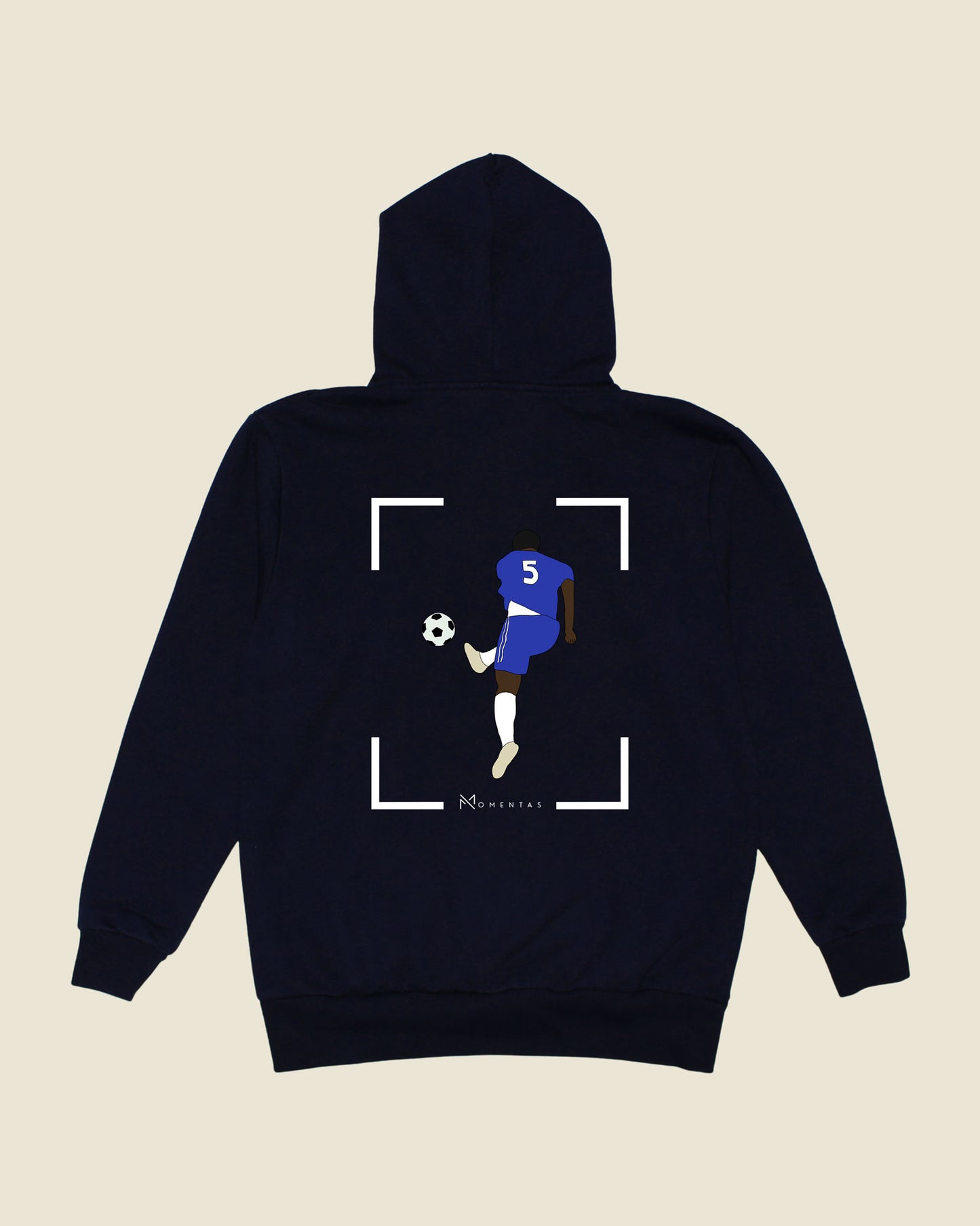fodboldtrøje michael essien chelsea, navyblå hoodie ryg