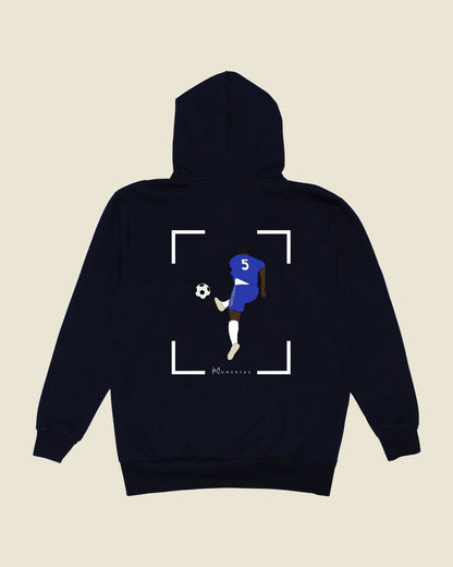 fodboldtrøje michael essien chelsea, navyblå hoodie ryg