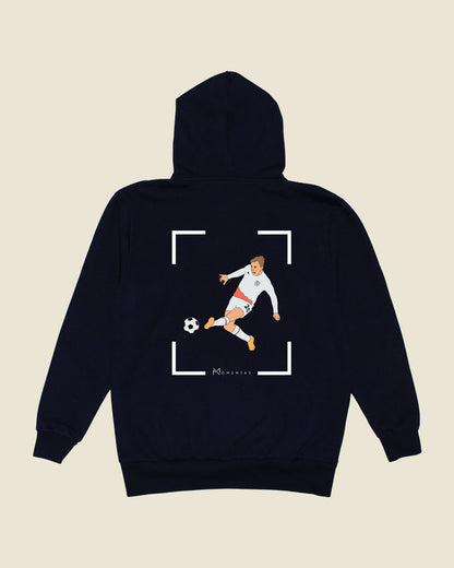 fodboldtrøje jarrod bowen west ham, navyblå hoodie ryg
