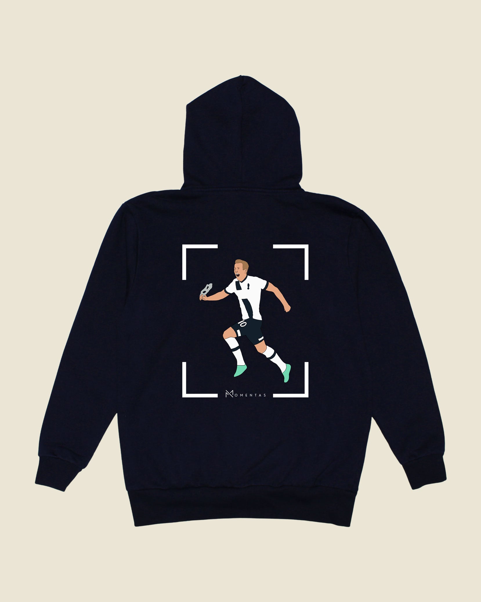 fodboldtrøje harry kane tottenham, navyblå hoodie ryg