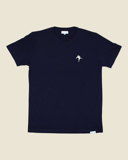 fodboldtrøje zinedine zidane real madrid, navyblå t-shirt front