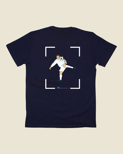 fodboldtrøje zinedine zidane real madrid, navyblå t-shirt ryg