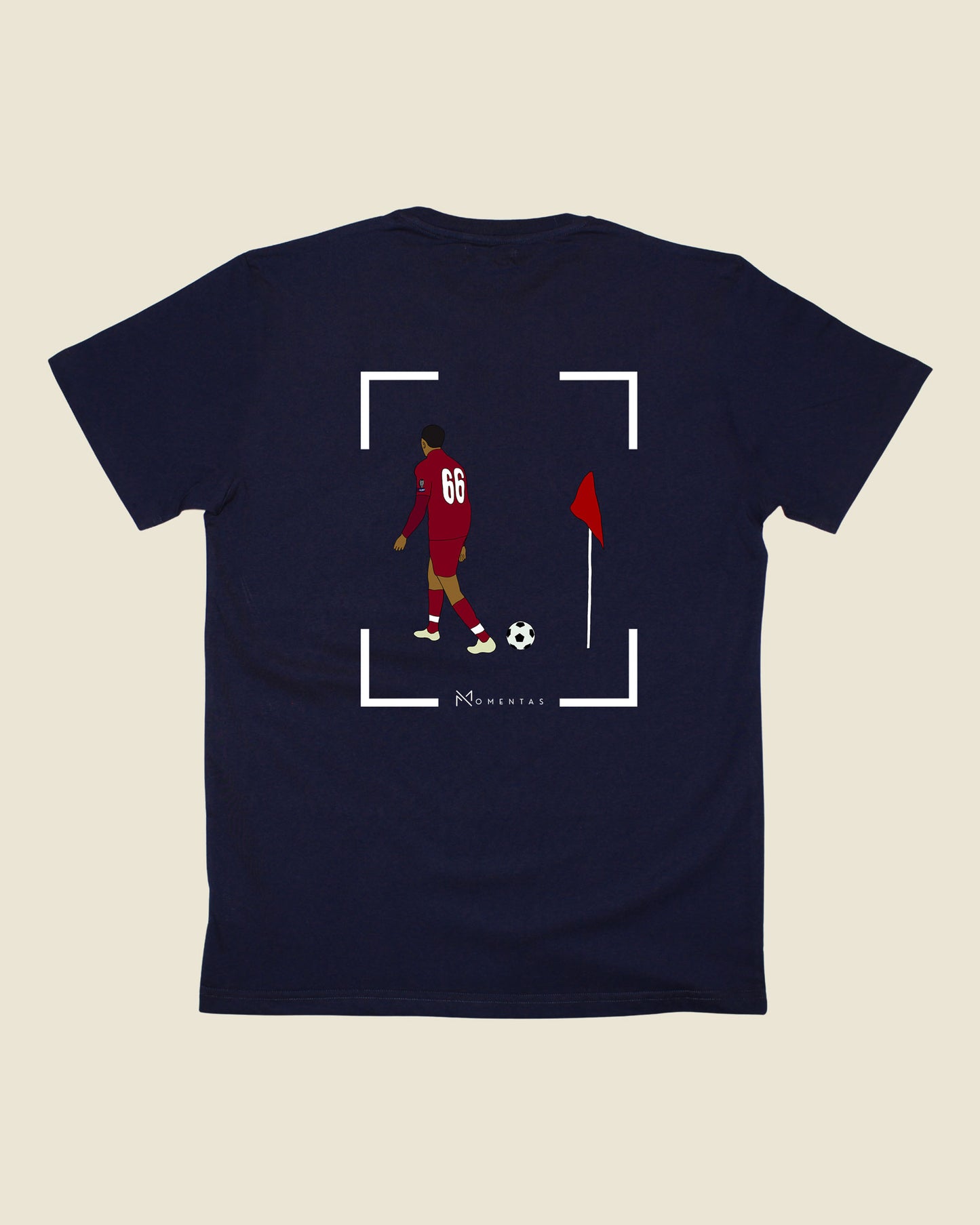 fodboldtrøje trent alexander-arnold liverpool, navyblå t-shirt ryg
