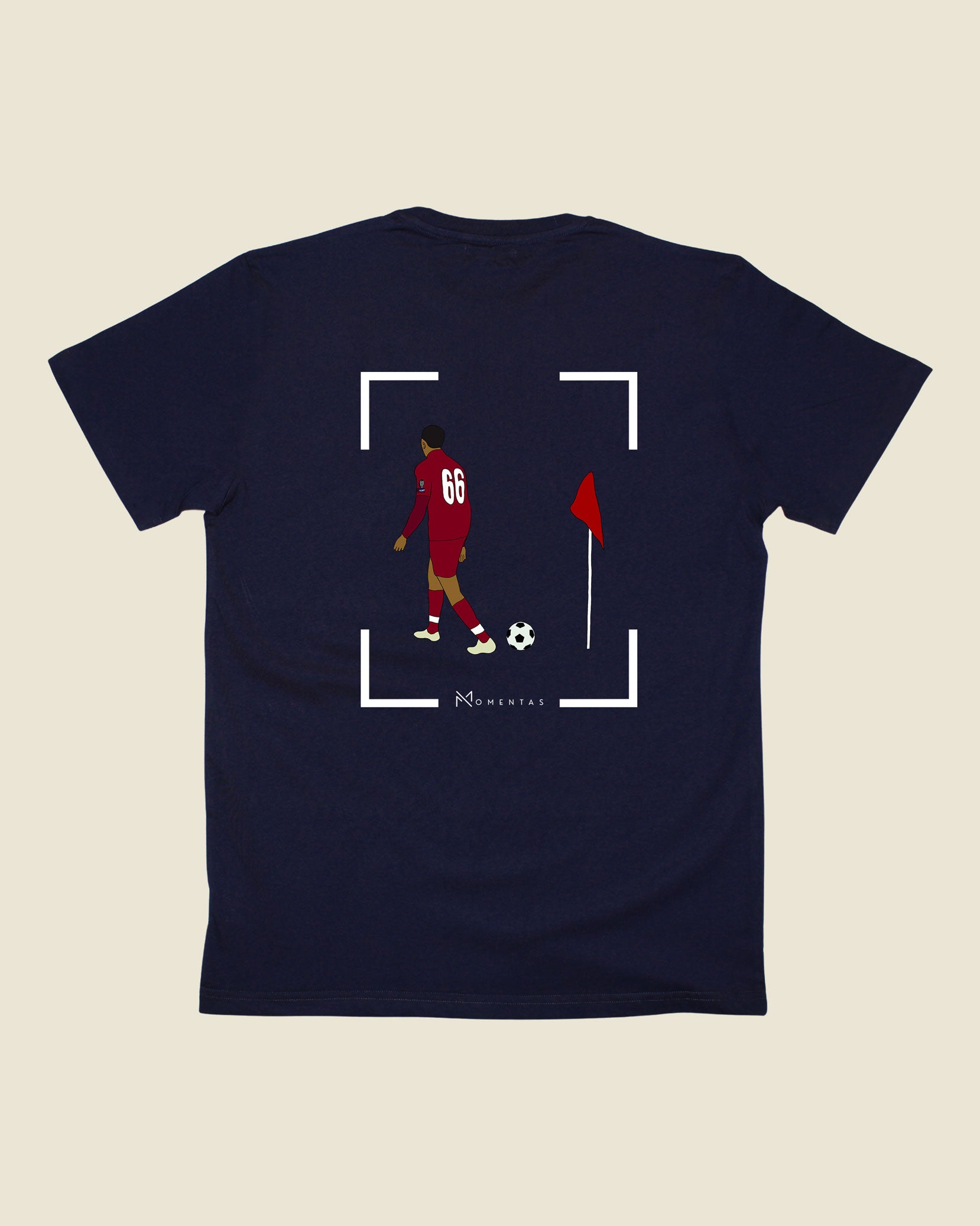 fodboldtrøje trent alexander-arnold liverpool, navyblå t-shirt ryg