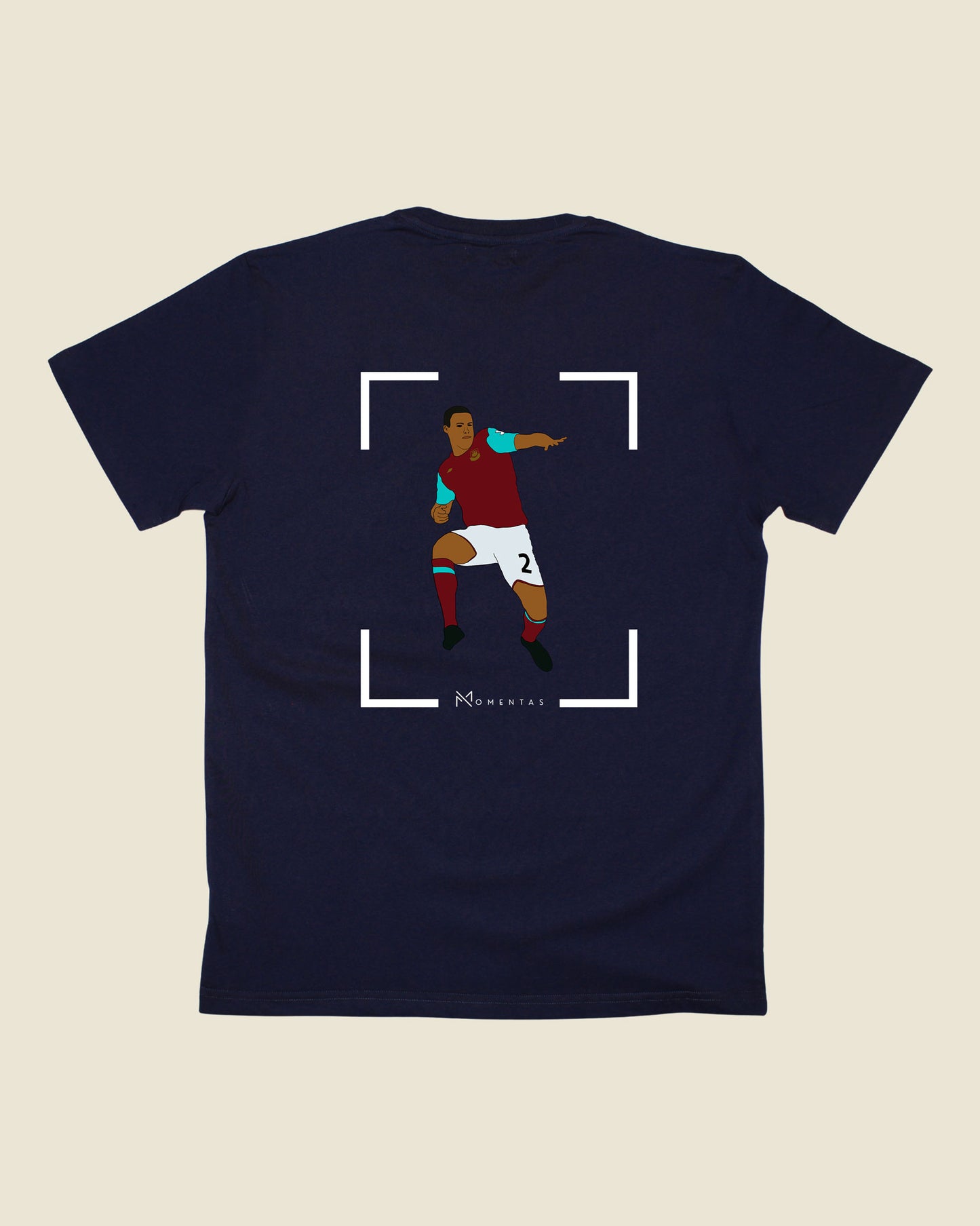 fodboldtrøje winston reid west ham, navyblå t-shirt ryg