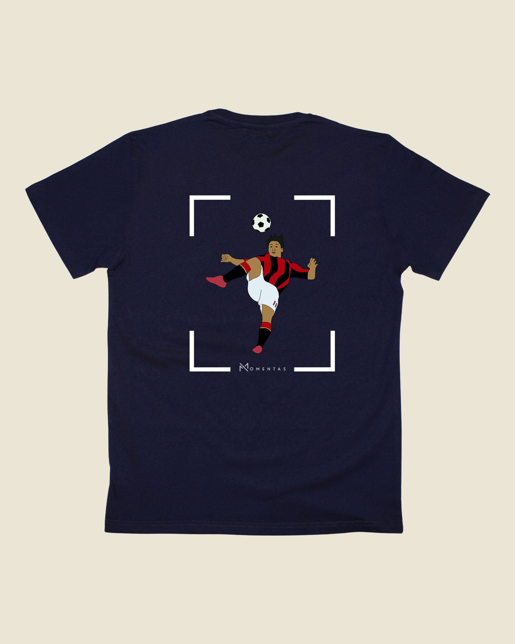 fodboldtrøje zlatan ibrahimovic ac milan, navyblå t-shirt ryg