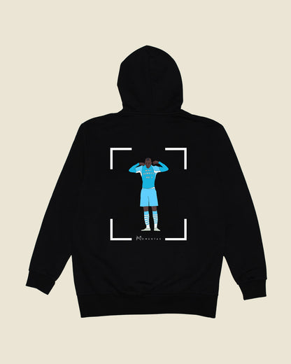 fodboldtrøje mario balotelli manchester city, sort hoodie ryg