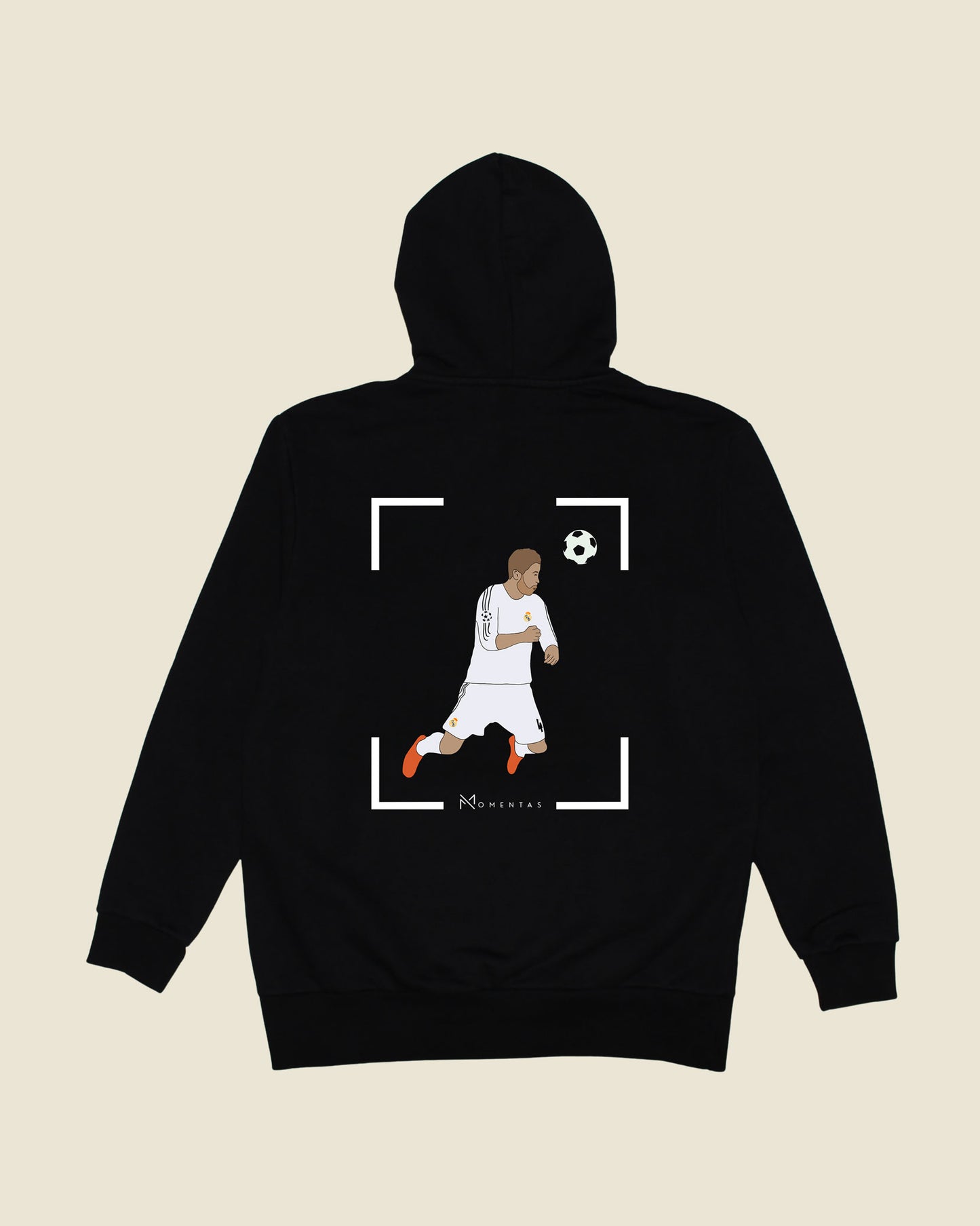 fodboldtrøje sergio ramos real madrid, sort hoodie ryg