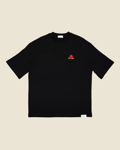 fodboldtrøje robbie fowler liverpool, sort oversized t-shirt front