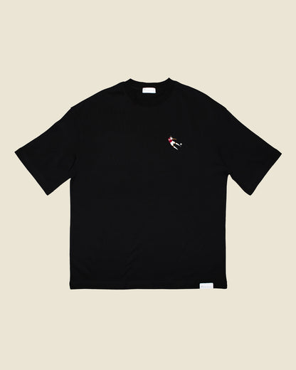 fodboldtrøje thierry henry arsenal, sort oversized t-shirt front