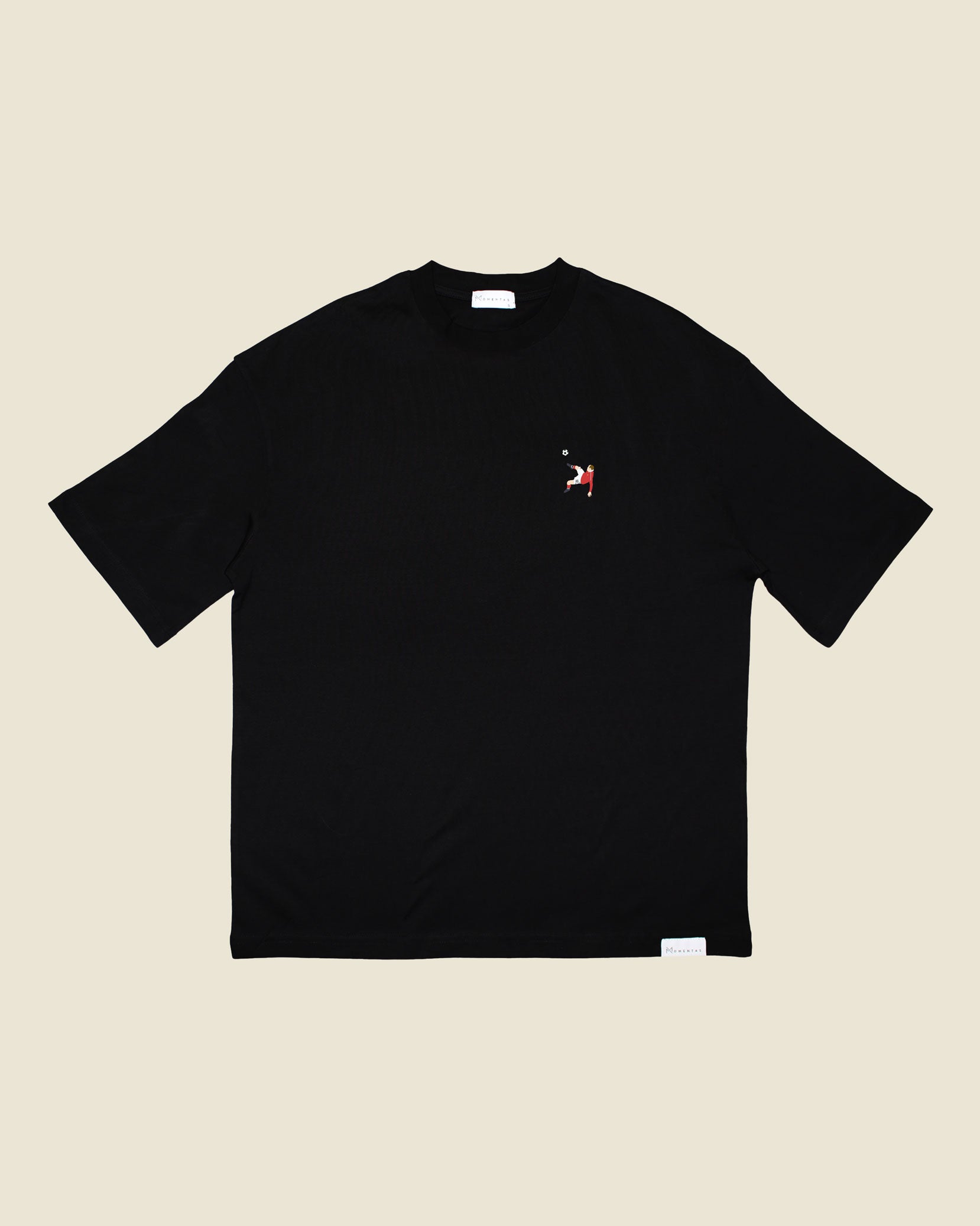 fodboldtrøje wayne rooney manchester united, sort oversized t-shirt front