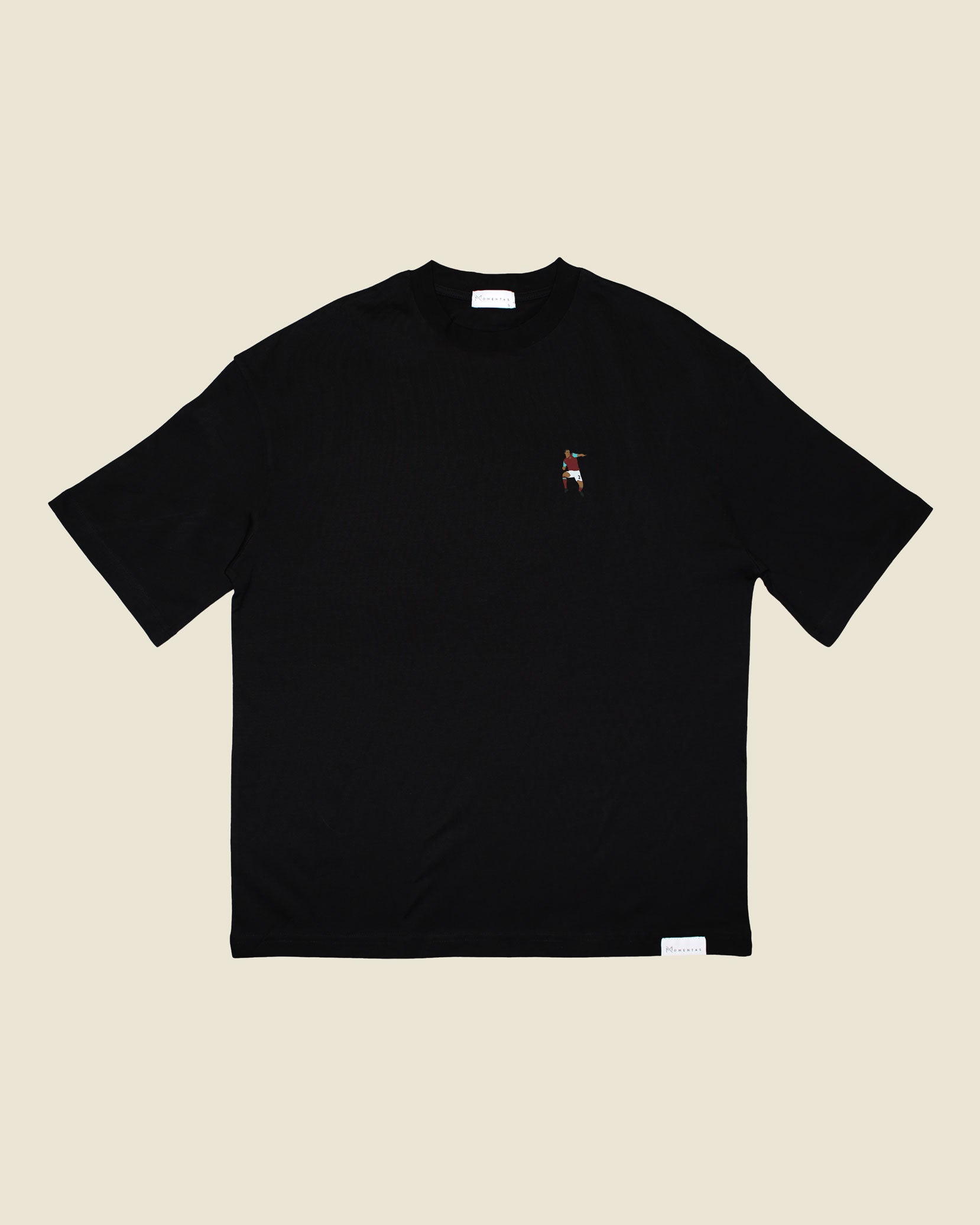 fodboldtrøje winston reid west ham, sort oversized t-shirt front