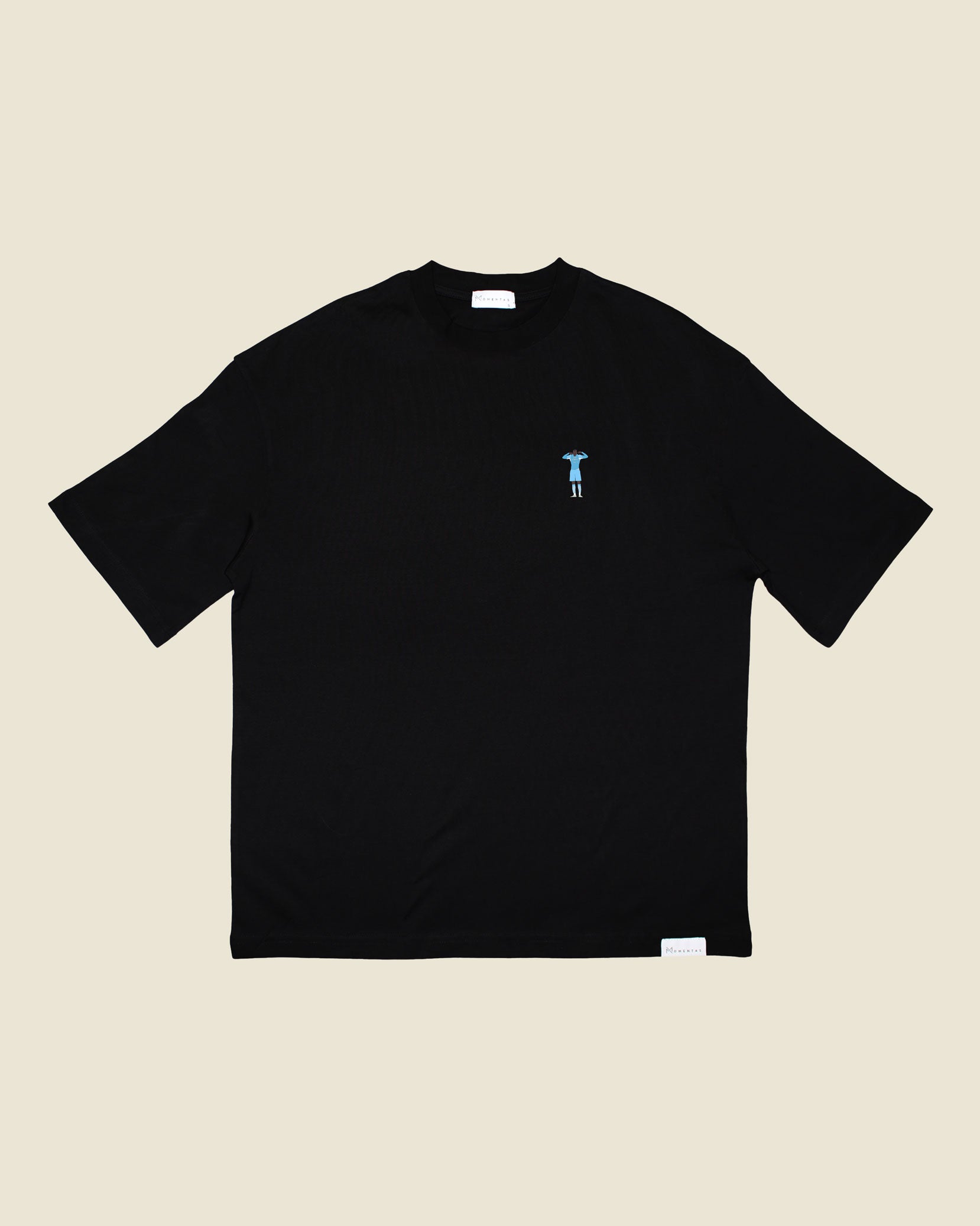 fodboldtrøje mario balotelli manchester city, sort oversized t-shirt front