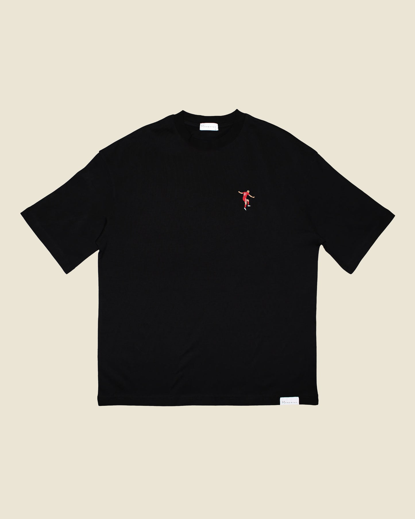 fodboldtrøje arjen robben bayern münchen, sort oversized t-shirt front