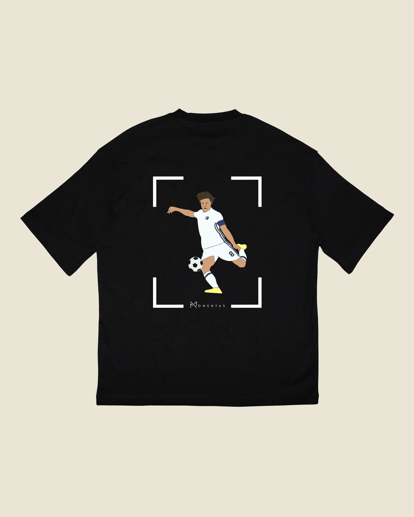 fodboldtrøje thomas delaney fc københavn, sort oversized t-shirt ryg