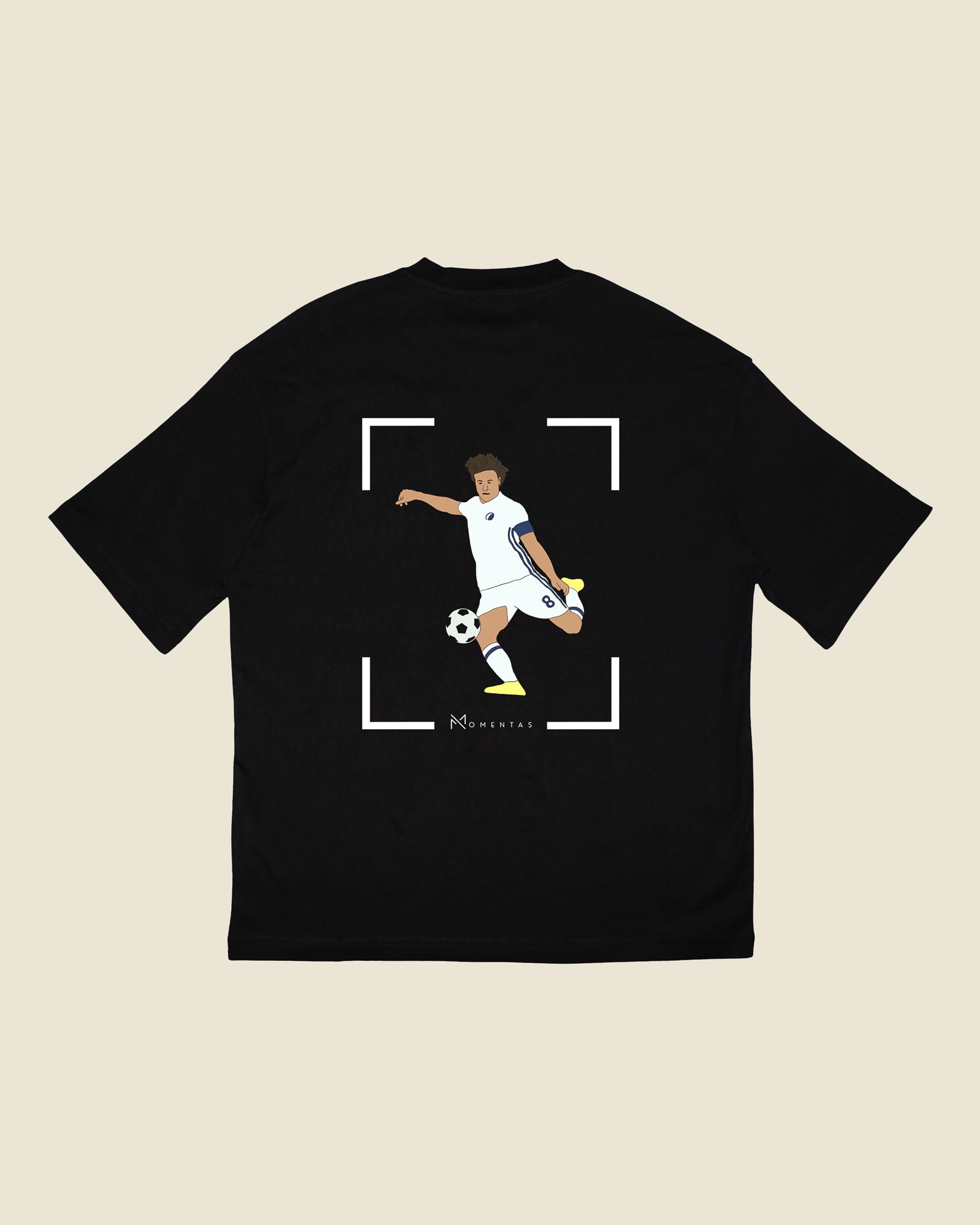 fodboldtrøje thomas delaney fc københavn, sort oversized t-shirt ryg