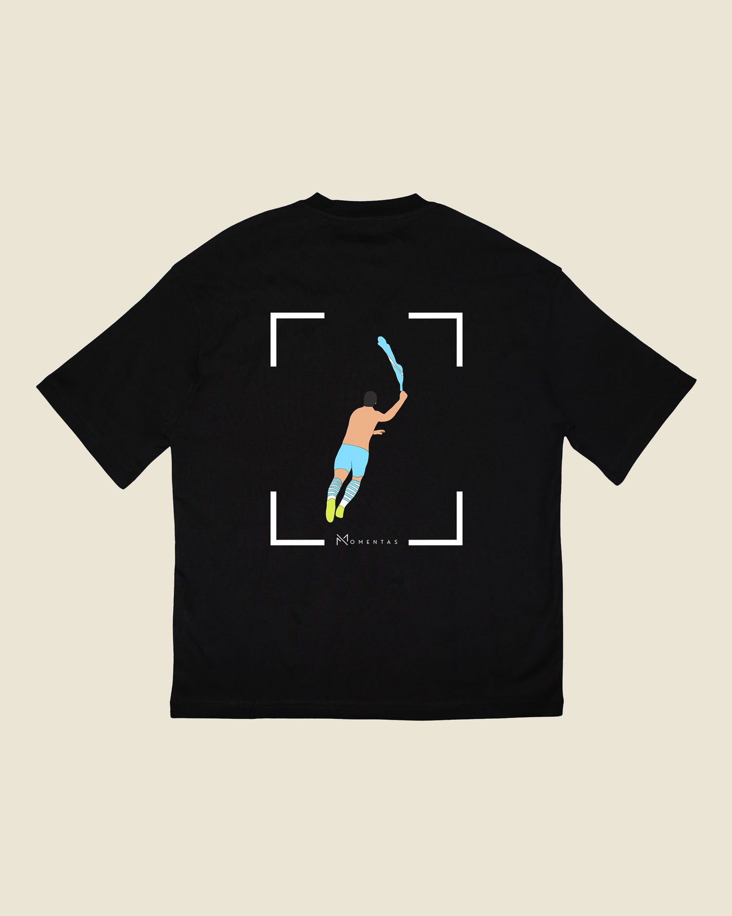 fodboldtrøje sergio agüero manchester city, sort oversized t-shirt ryg