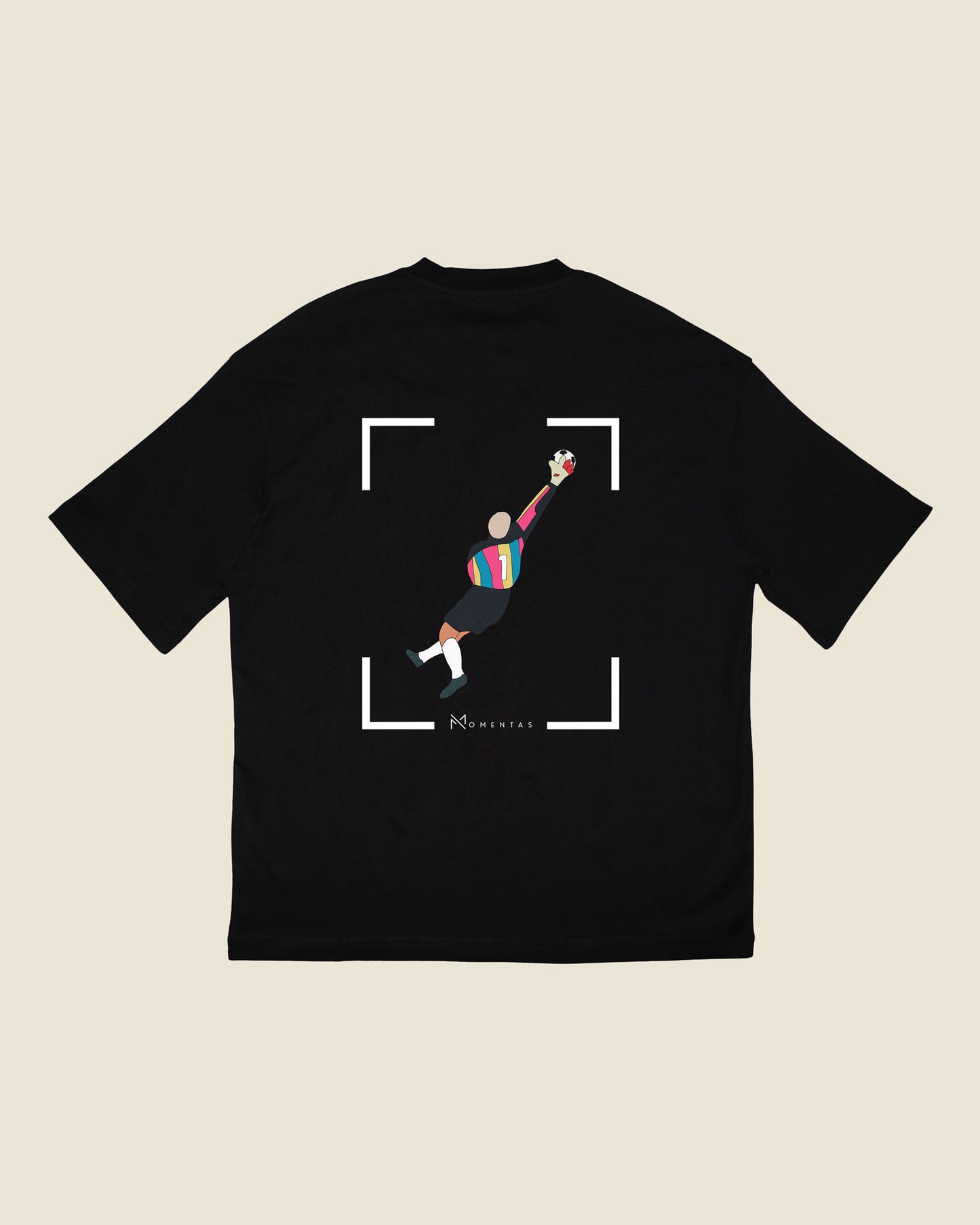 fodboldtrøje peter schmeichel danmark, sort oversized t-shirt ryg