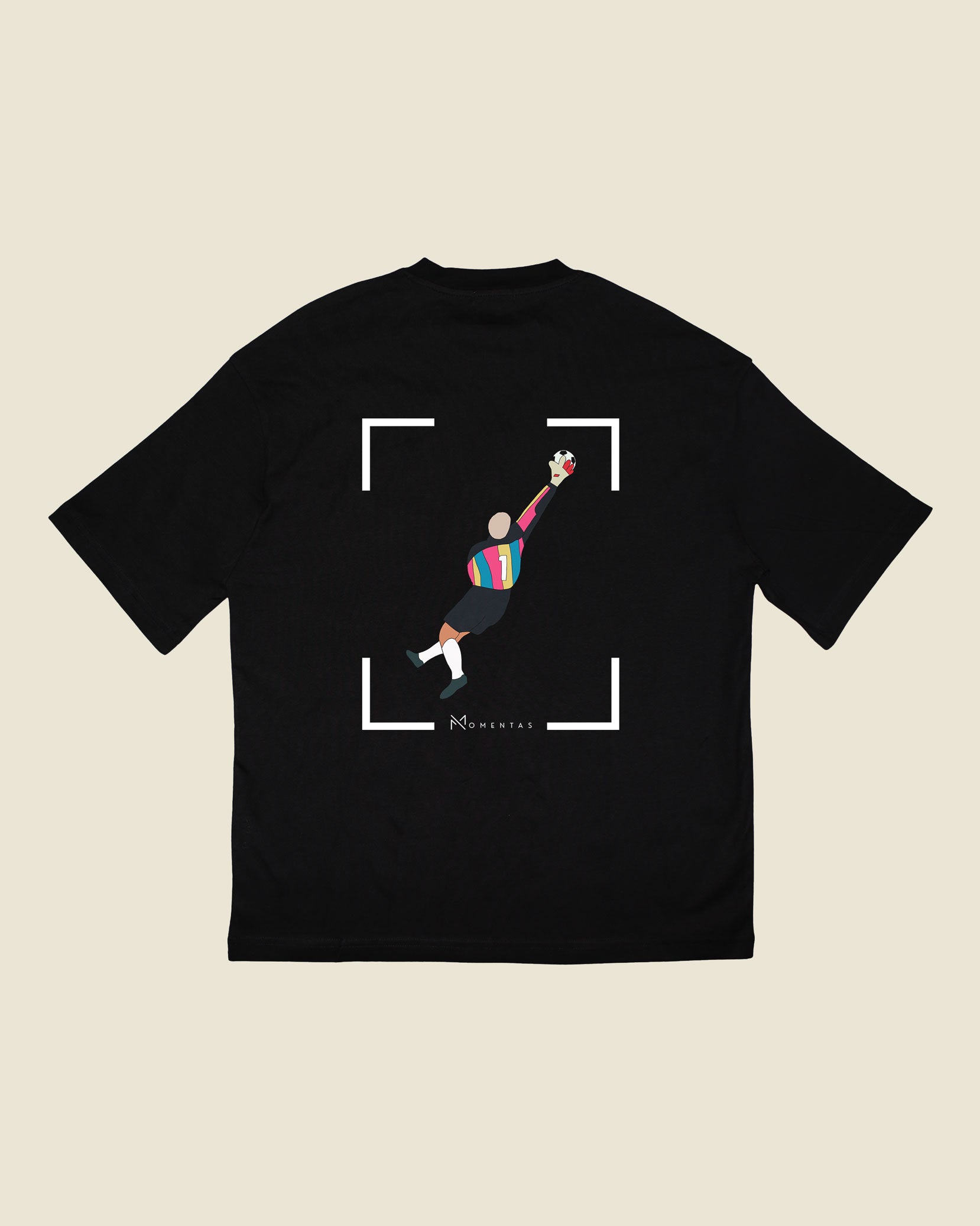 fodboldtrøje peter schmeichel danmark, sort oversized t-shirt ryg