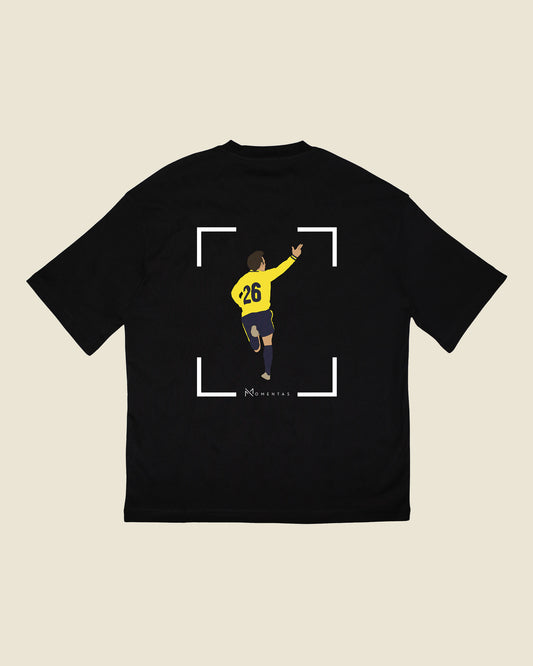 fodboldtrøje mike jensen brøndby, sort oversized t-shirt ryg