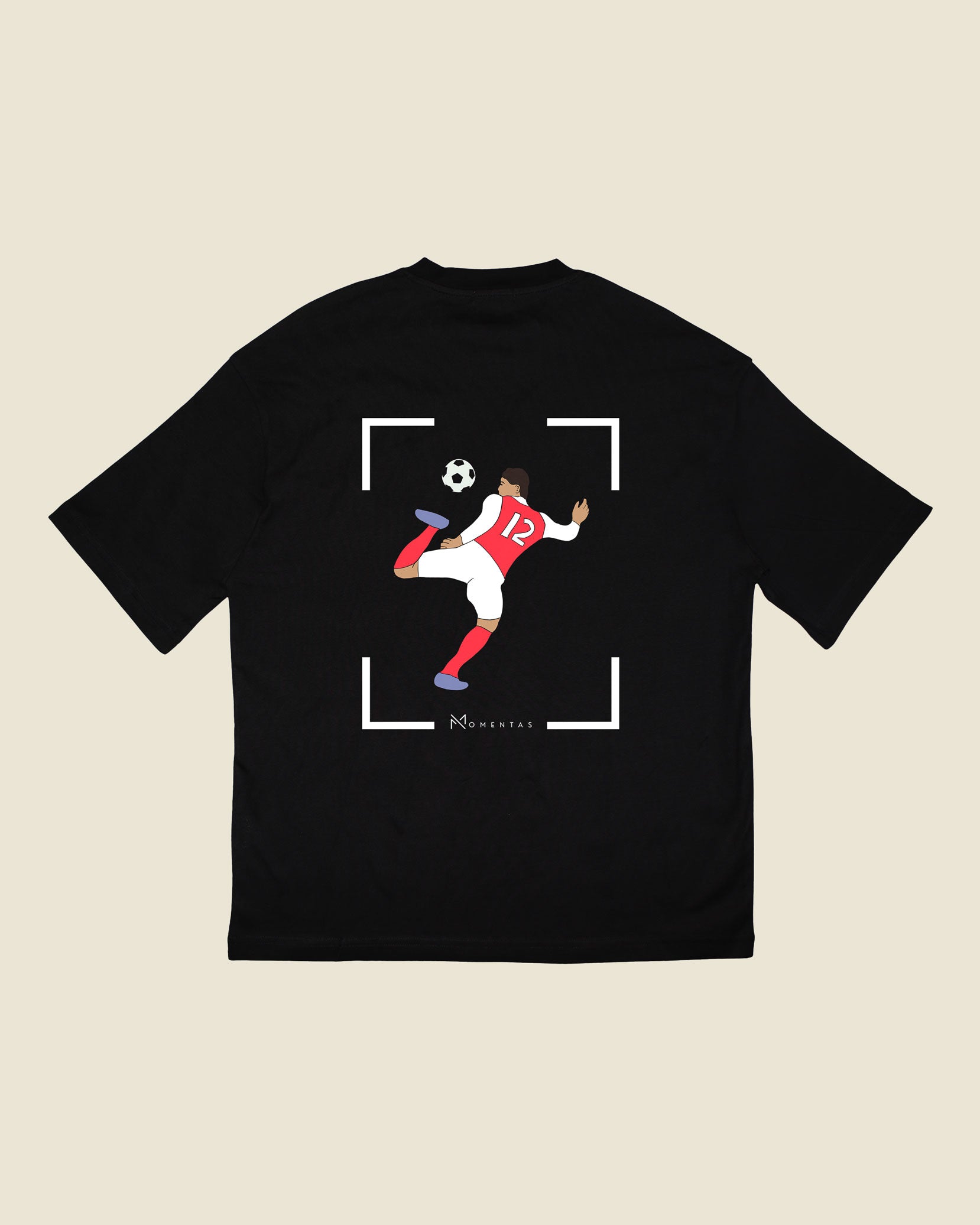 fodboldtrøje olivier giroud arsenal, sort oversized t-shirt ryg