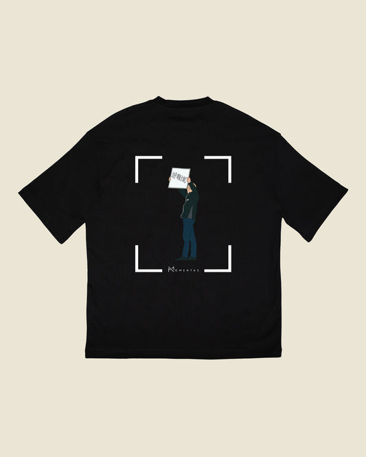 fodboldtrøje niels frederiksen brøndby, sort oversized t-shirt ryg