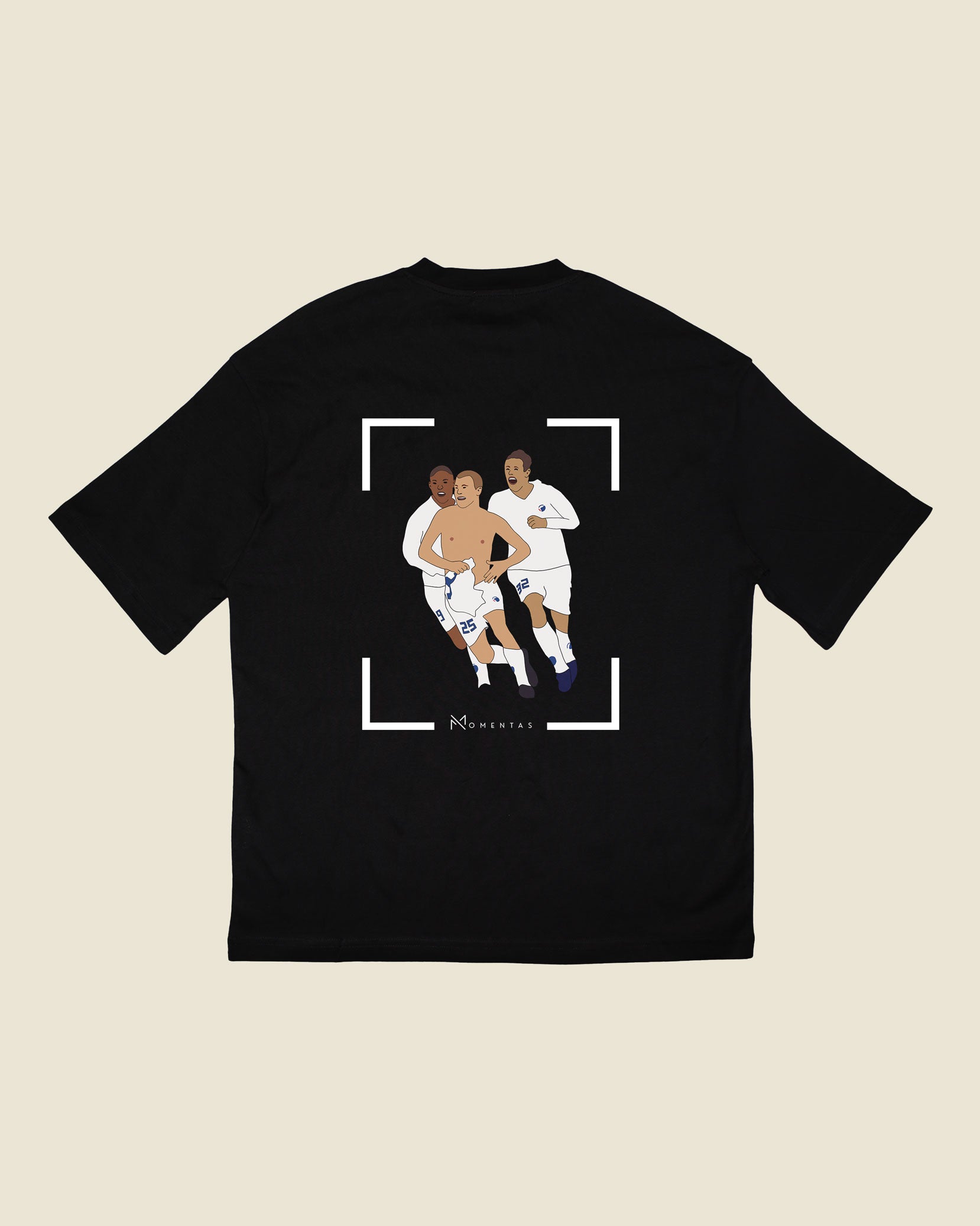 fodboldtrøje hjalte nørregaard fc københavn, sort oversized t-shirt ryg