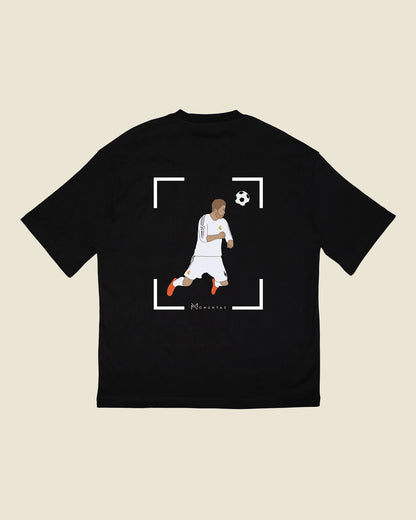 fodboldtrøje sergio ramos real madrid, sort oversized t-shirt ryg