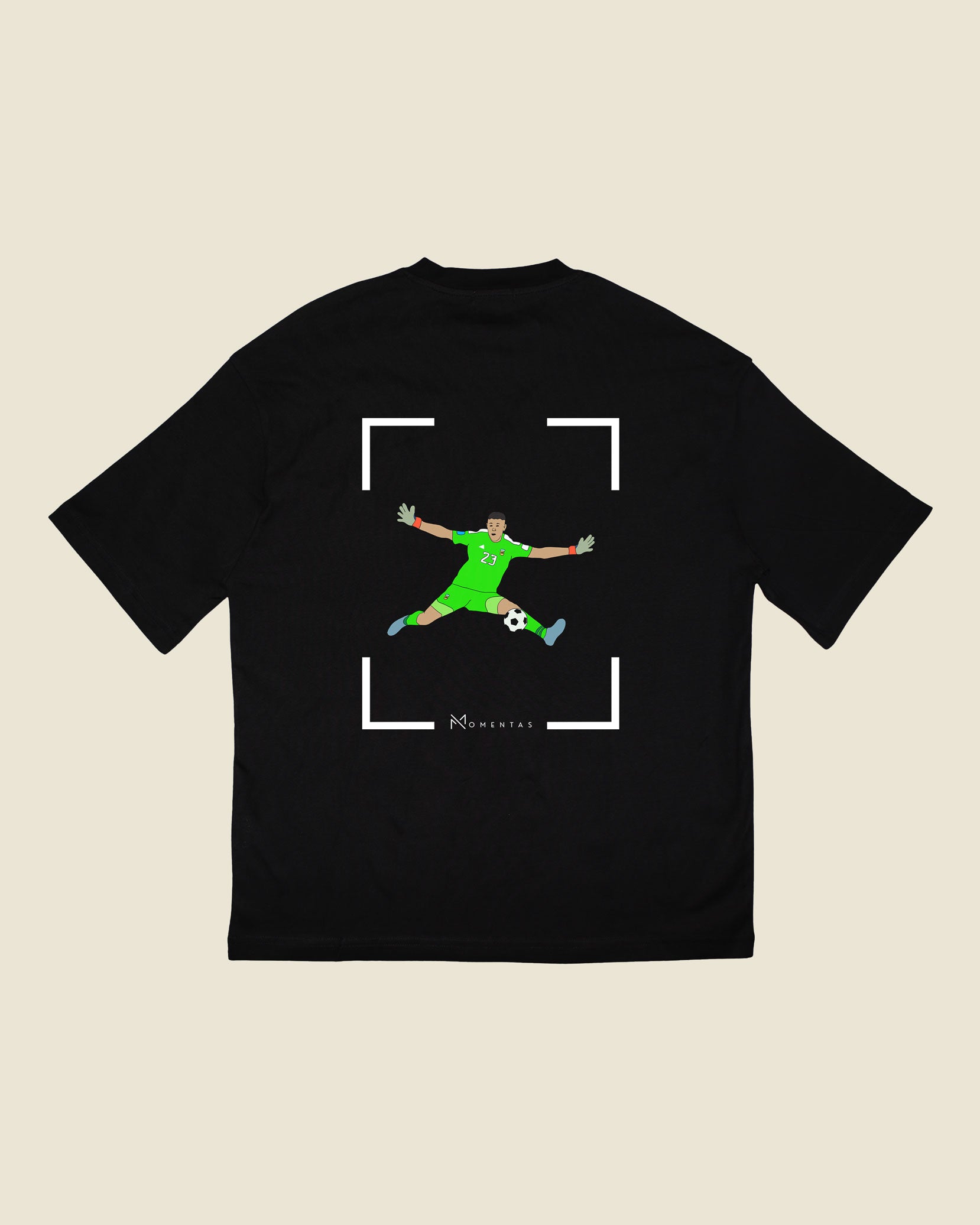 fodboldtrøje emiliano martinez argentina, sort oversized t-shirt ryg