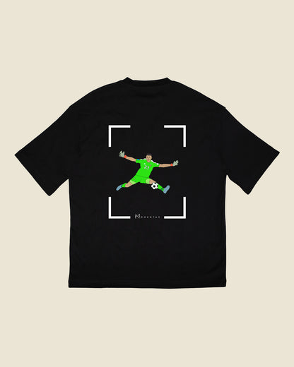 fodboldtrøje emiliano martinez argentina, sort oversized t-shirt ryg