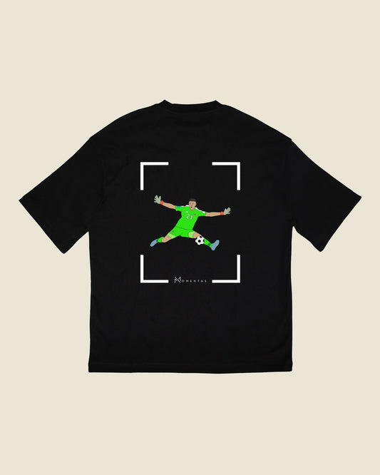 fodboldtrøje emiliano martinez argentina, sort oversized t-shirt ryg