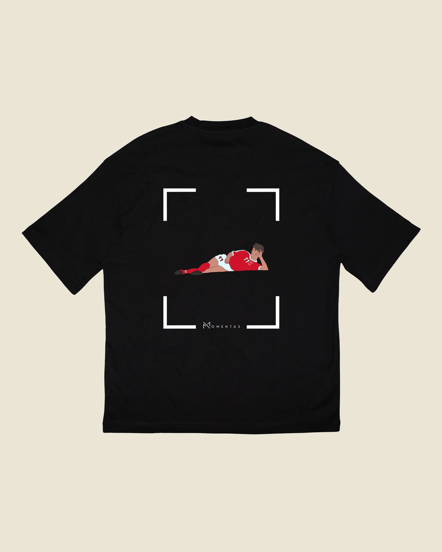 fodboldtrøje brian laudrup danmark, sort oversized t-shirt ryg