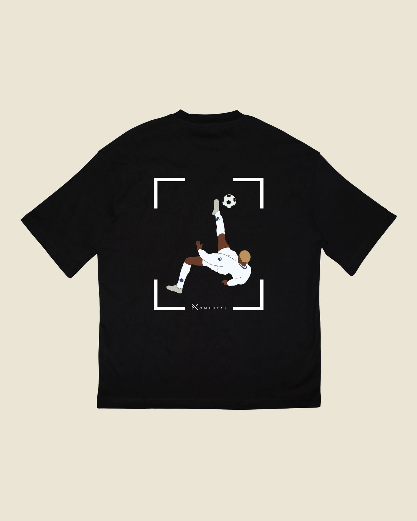 fodboldtrøje sibusiso zuma fc københavn, sort oversized t-shirt ryg