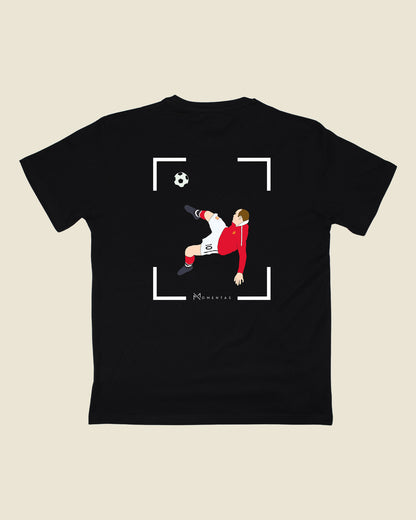 fodboldtrøje wayne rooney manchester united, sort t-shirt ryg