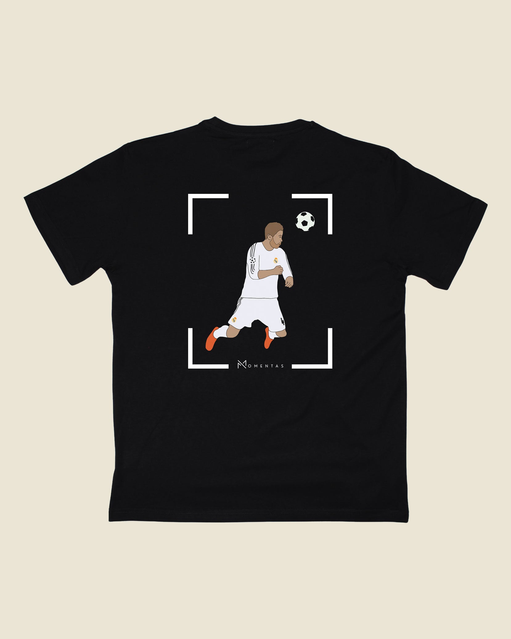 fodboldtrøje sergio ramos real madrid, sort t-shirt ryg