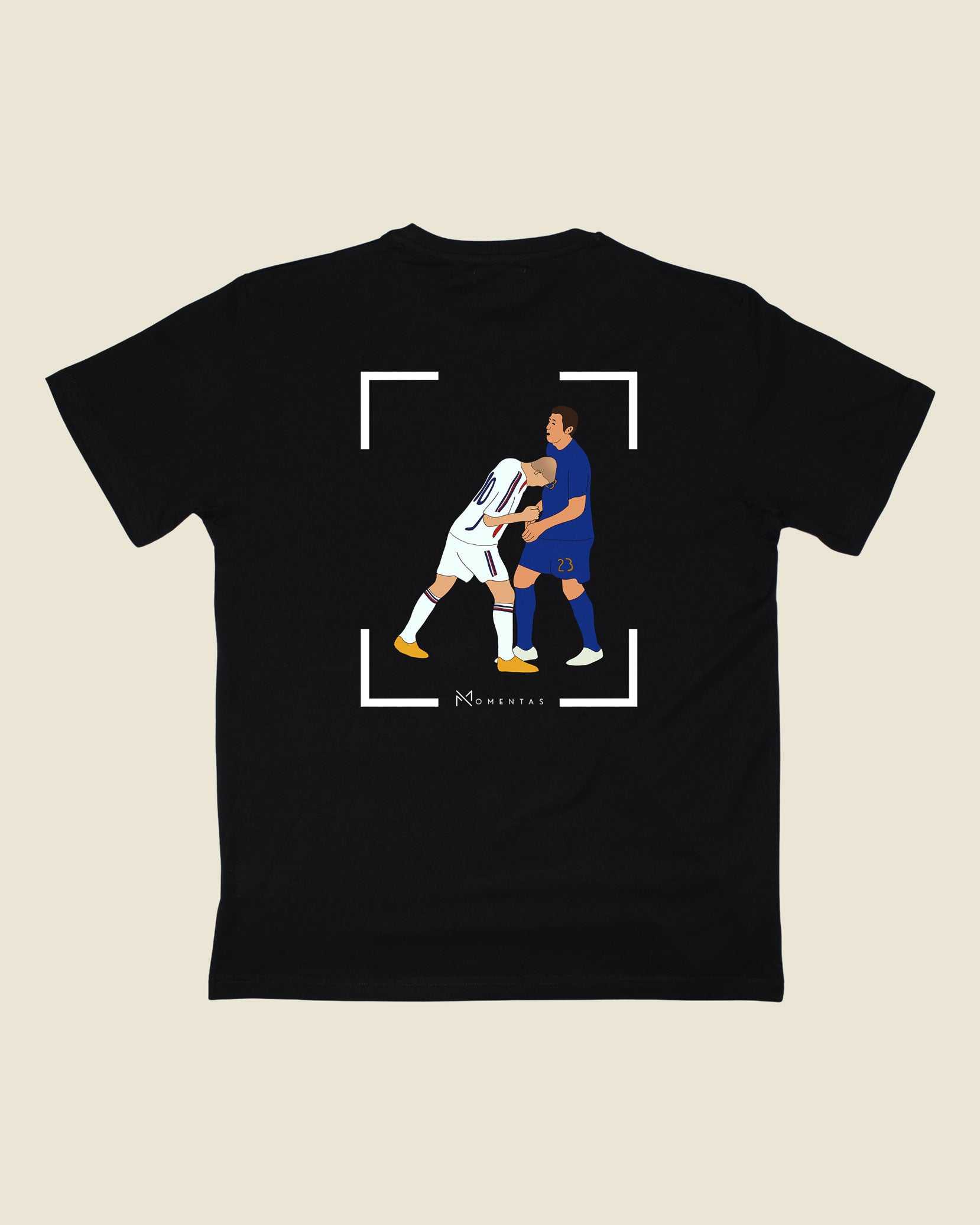 fodboldtrøje zinedine zidane frankrig, sort t-shirt ryg